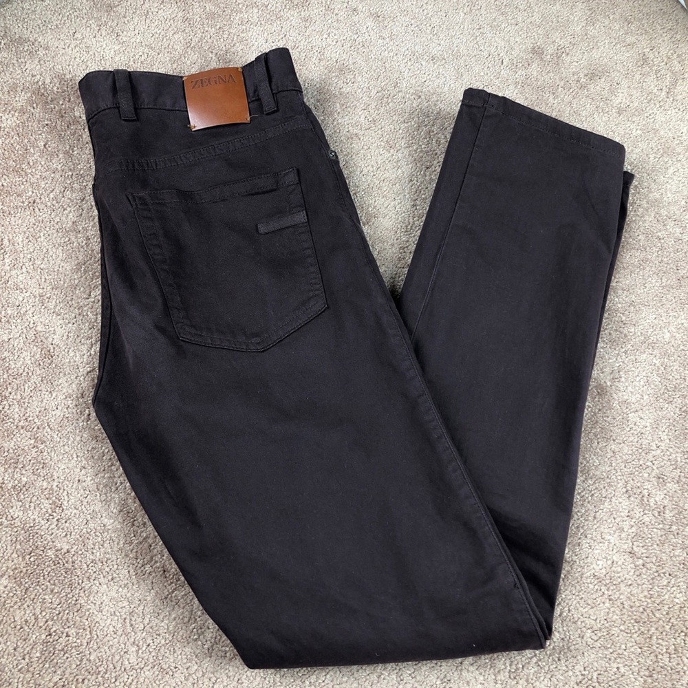 Zegna Current Label Maroon 5-Pocket Pants Size 32 Regular Fit